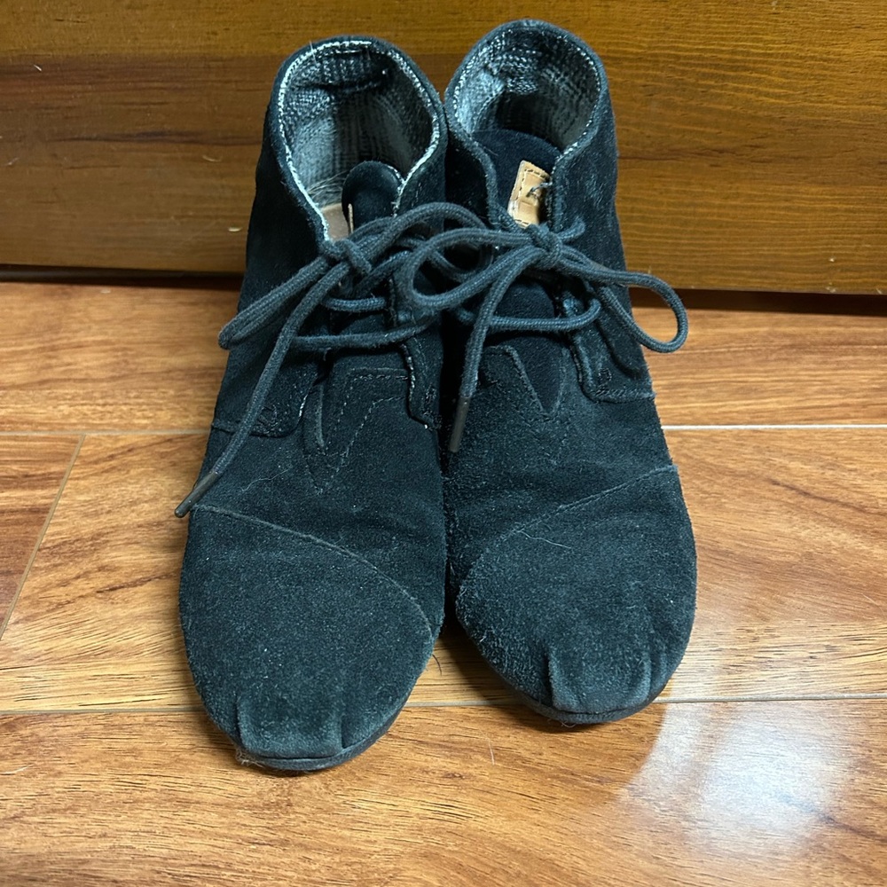 Stylish Black Suede Ankle Boots